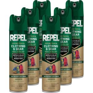 image:imageRepel Permethrin Clothing And Gear Insect Repellent 65 Ounces Aerosol Insect Repellent For Clothing And Gear Including Nets Tents Sleeping Bags And Backpacks6 Pack