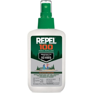 image:imageRepel 100 Insect Repellent 4 Ounces With DEET 10Hour Protection Long Lasting Insect Repellent Pump Spray Repels Mosquitoes Ticks Gnats Biting Flies Chiggers And Fleas 6 Pack4 Fl Oz Pack of 1