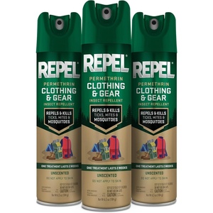 image:imageRepel Permethrin Clothing and Gear Insect Repellent 65 Ounces Aerosol Insect Repellent for Clothing and Gear Including Nets Tents Sleeping Bags and Backpacks 3 Pack